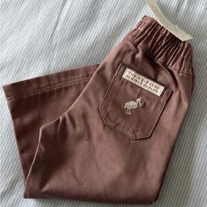 The Beaufort Bonnet Company Mauve-Brown Kids Pull-On Pants